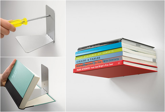 CONCEAL SHELF | INVISIBLE BOOKSHELF | Image