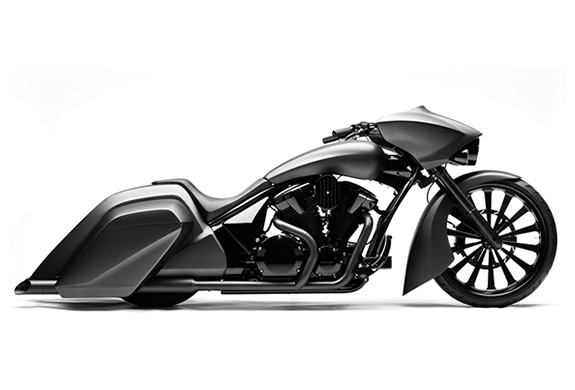 SLAMMER BAGGER | CUSTOM HONDA VT 1300 | Image