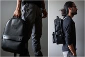 BLACK LEATHER UTILITY BACKPACK | BY KILLSPENCER
