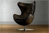 1950 LEATHER COMPENHAGEN CHAIR | BY RESTORATION HARDWARE