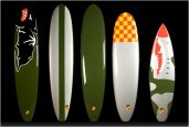 KANA SURFBOARDS INSPIRED BY WORLD WAR II FIGHTER PLANES