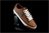 NIKE BLAZER LOW BROWN CANVAS SNEAKERS