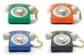 COLORFUL VINTAGE TELEPHONES