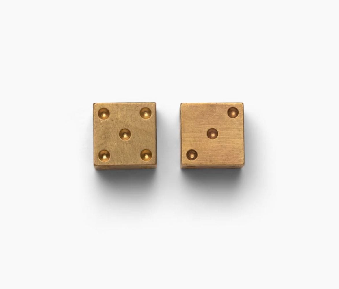 Best Made Solid Brass Dice