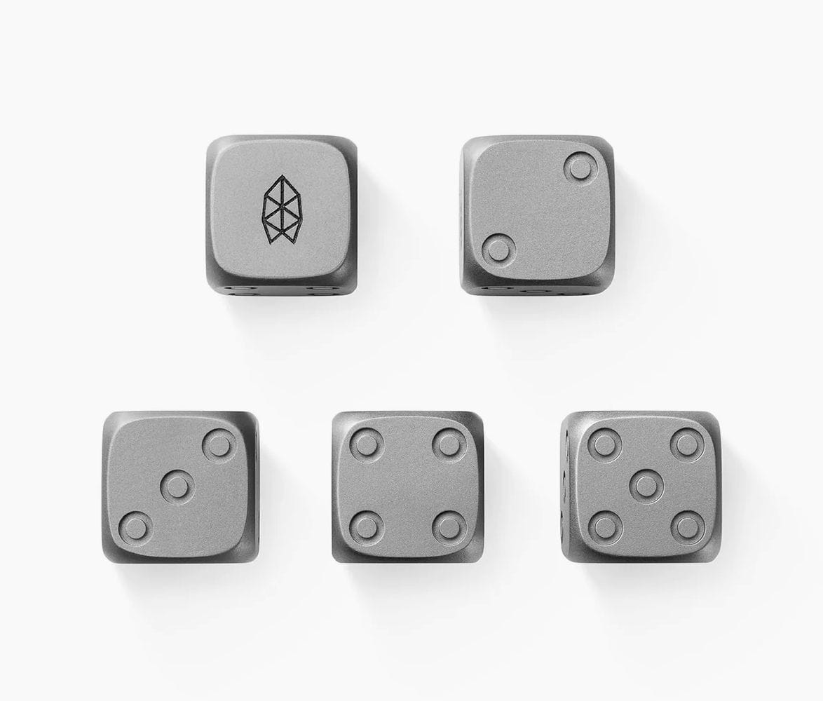 The James Brand titanium dice