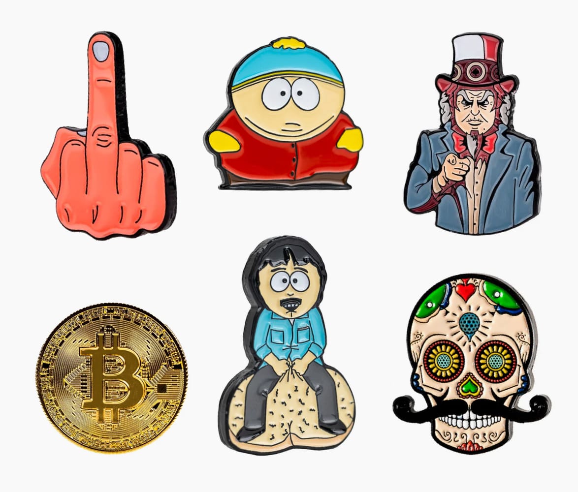 Pins & Aces golf ball markers