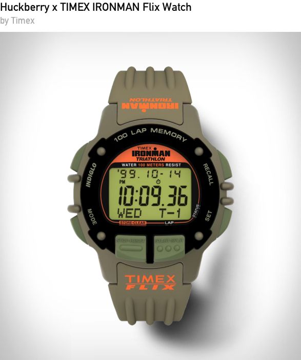 Timex Huckberry x TIMEX Ironman Flix saat