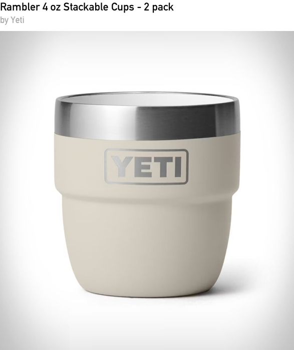 Yeti Rambler stackable cups
