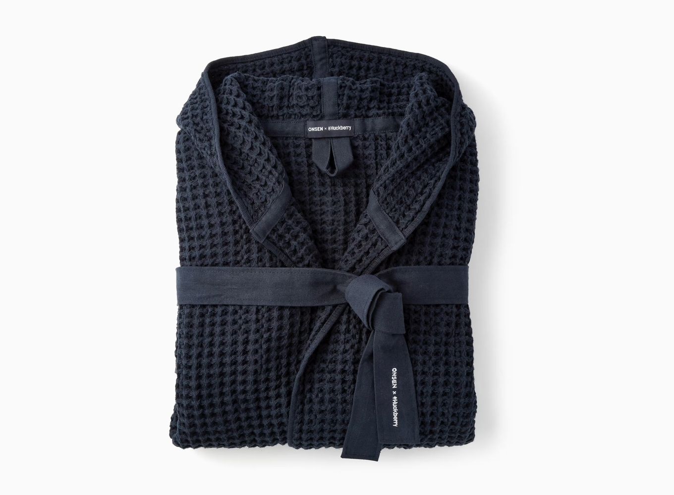 HOODED WAFFLE ROBE - Image