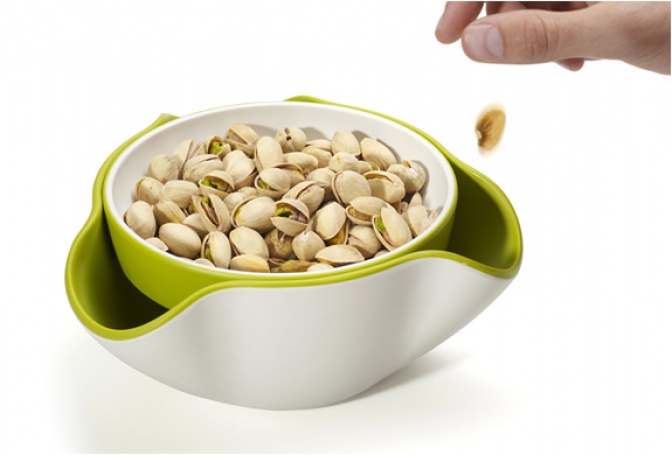 DOUBLE DISH SNACK BOWL | BY JOSEPH JOSEPH - Image