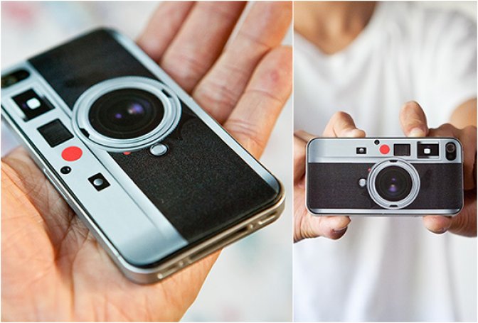 LEICA LOOK-ALIKE SKIN FOR IPHONE 4 - Image