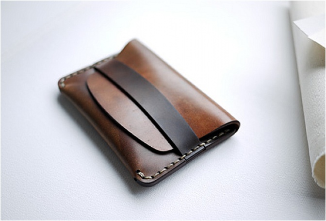 MAKR FLAP SLIM CORDOVAN WALLET - Image