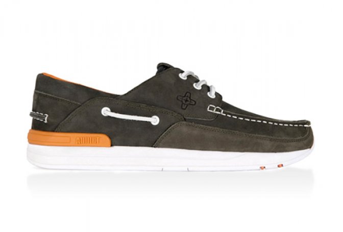 NAUTILUS OLIVE DECK SHOE | BY ADDICT - Image