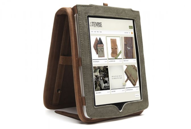 LEATHER IPAD CASE | BY TEMPLE BAGS - Image