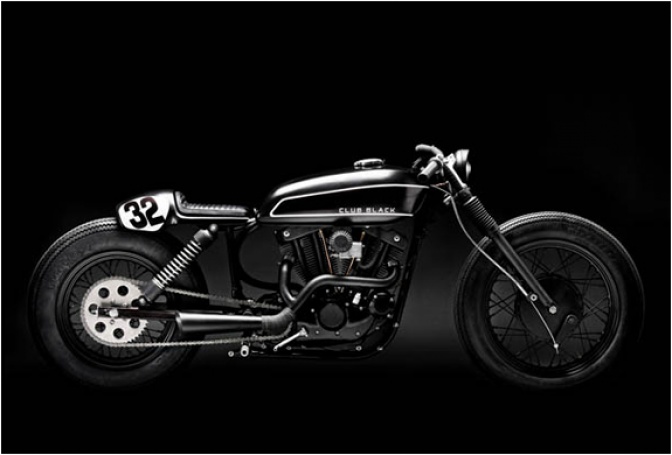 CUSTOM BUILT CLUB BLACK #02 MOTORCYCLE | BY WRENCHMONKEES - Image