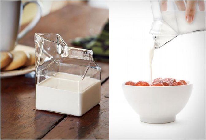 GLASS MILK CARTON | BY FRED & FRIENDS - Image