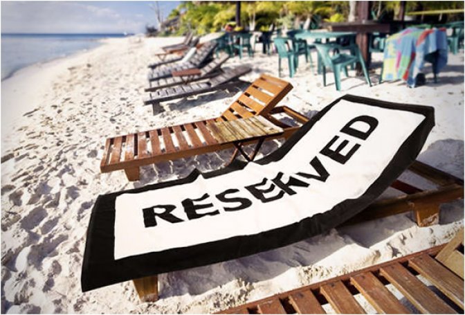 RESERVED BEACH TOWEL - Image