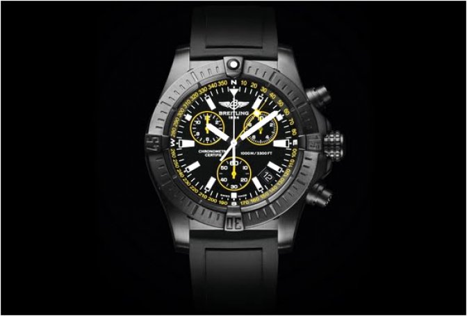 BREITLING AVENGER SEAWOLF CHRONO BLACKSTEEL | SPECIAL EDITION - Image