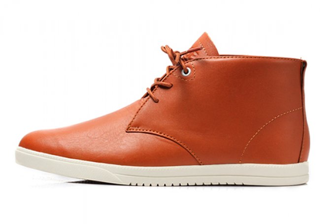STRAYHORN CARAMEL LEATHER SHOES | BY CLAE - Image