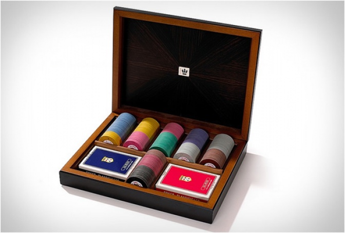 EBONY POKER SET | BY DAL NEGRO - Image