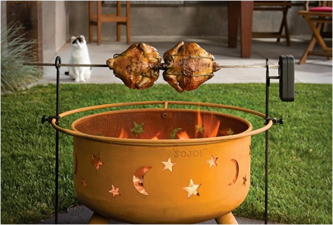 MOTORIZED GRIZZLY SPIT ROTISSERIE - Image