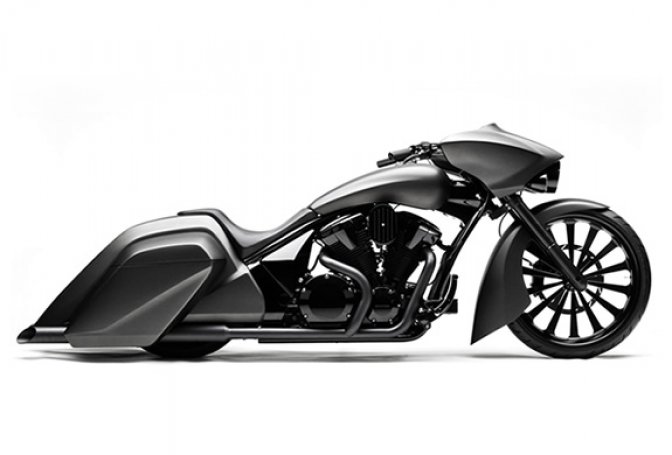 SLAMMER BAGGER | CUSTOM HONDA VT 1300 - Image