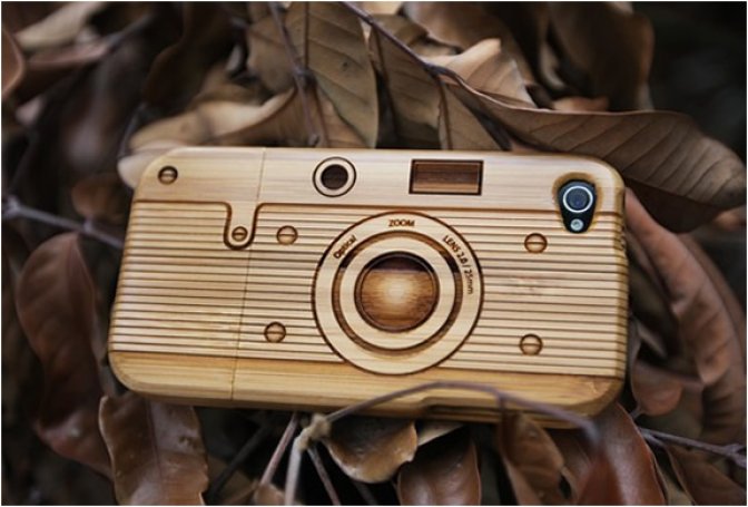 IPHONE 4 WOODEN BAMBOO CASE - Image