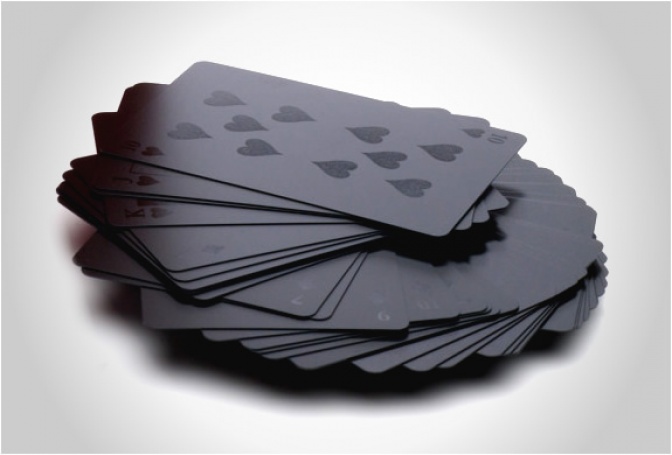 MONOCHROMATIC DECK OF CARDS - Image