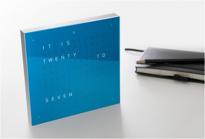 QLOCKTWO TOUCH | ANALOG TABLE CLOCK - Image