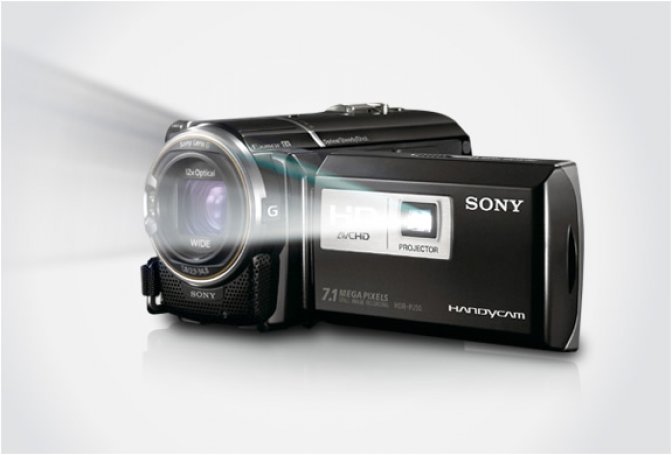 SONY HD CAMCORDER WITH PROJECTOR - Image