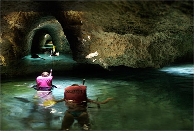 SNORKEL THE UNDERGROUND RIVERS AT XCARET | MEXICO - Image