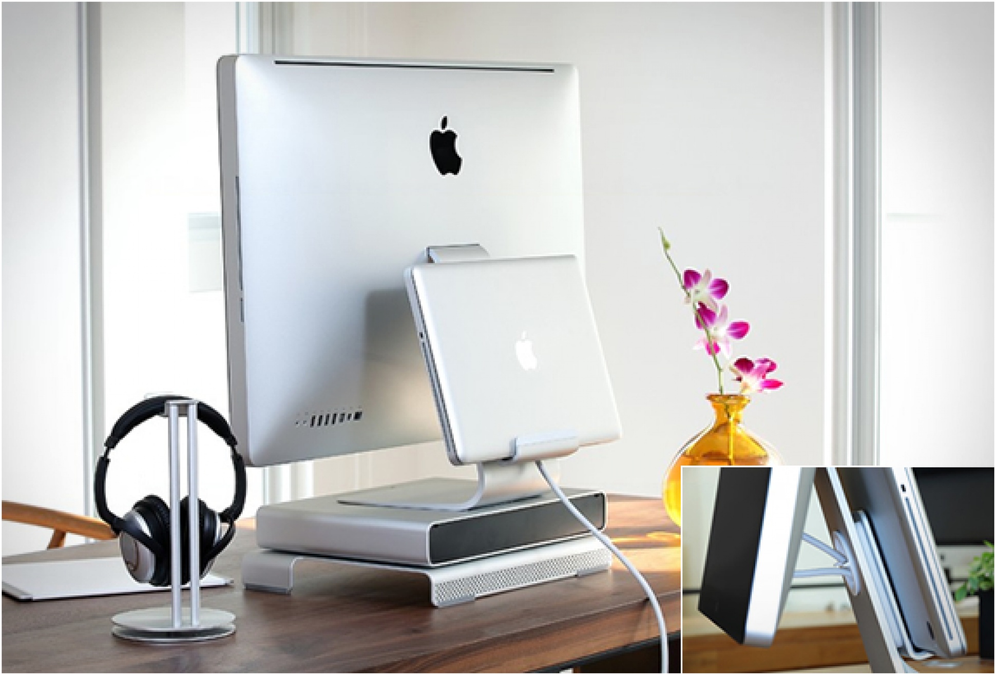 Alurack | Apple Display Rear Storage Solution | Image