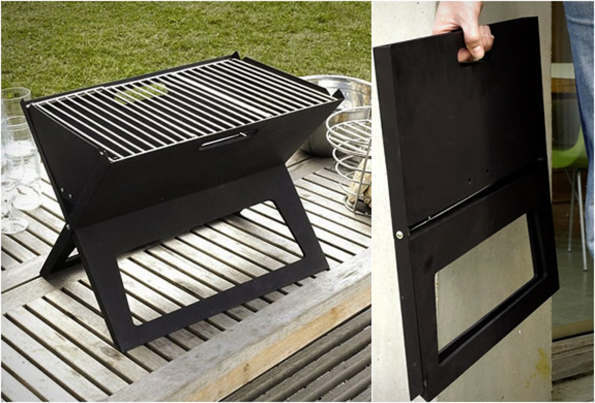 Portable notebook grill deals