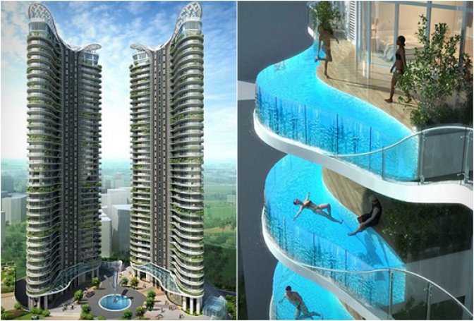 AQUARIA GRANDE | FLOATING BALCONY POOLS - Image