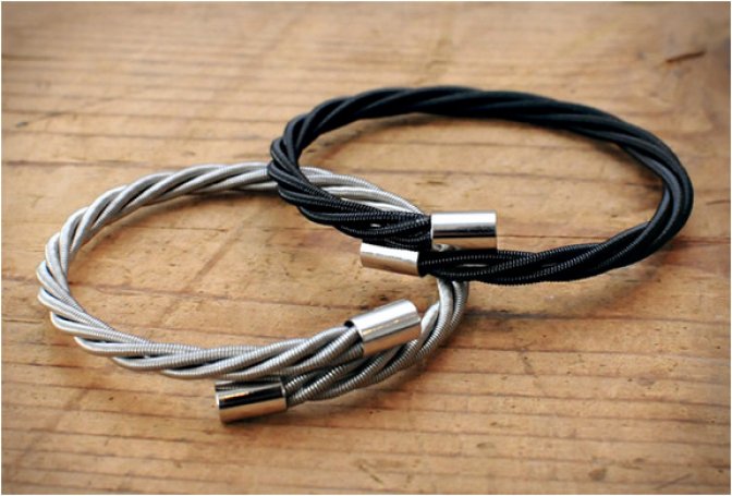BASS GUITAR STRING BRACELETS - Image