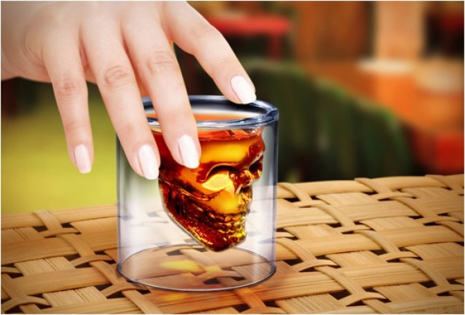DOOMED | CRYSTAL SKULL SHOT GLASS - Image