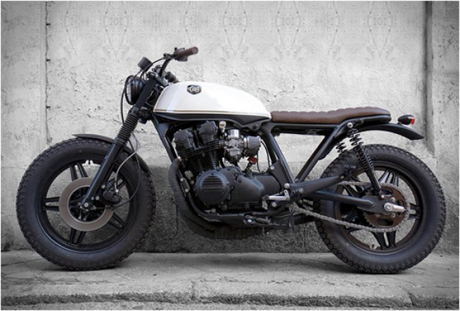 HONDA BLACK CREAM | BY CRD MOTORCYCLES - Image