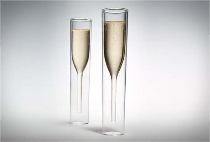 INSIDE OUT CHAMPAGNE GLASSES - Image