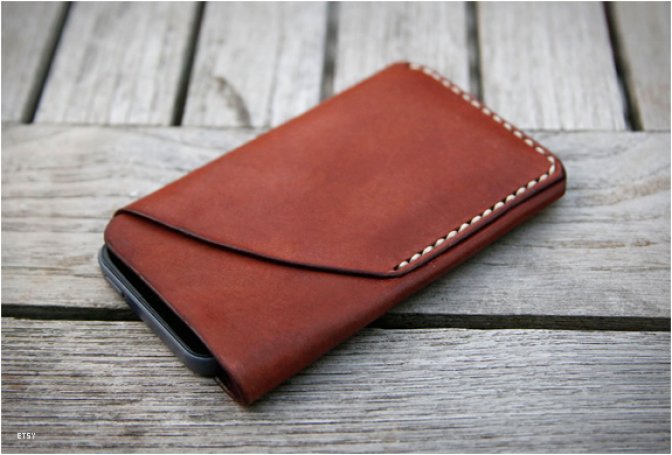 IPHONE 5 LEATHER SLEEVE & CARD HOLDER - Image