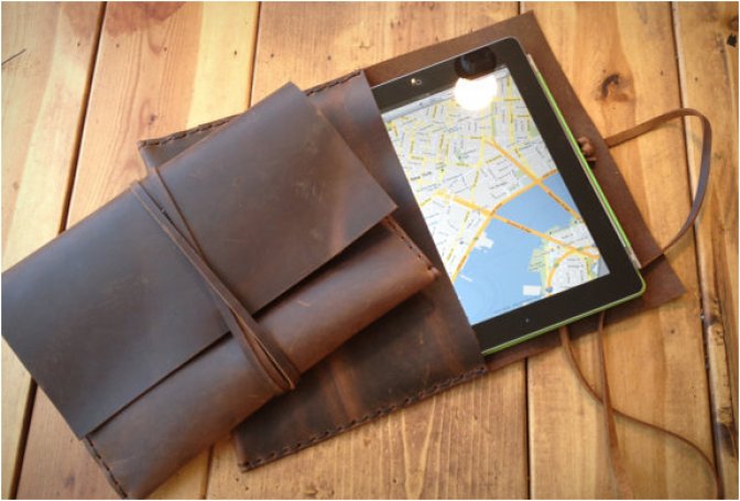 LEATHER IPAD ENVELOPE | BY AIXA - Image