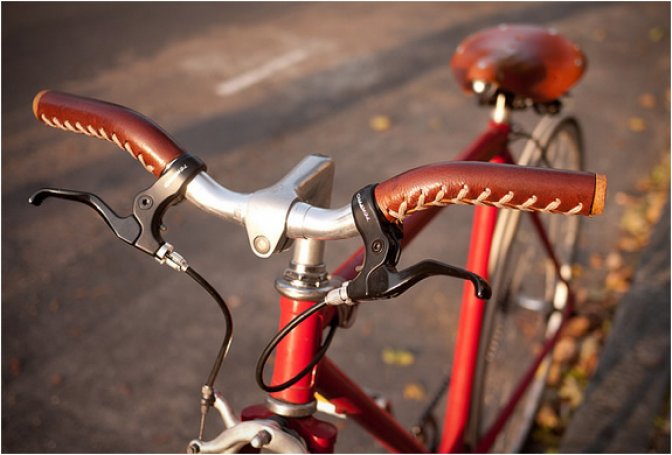 GROPES | UNIQUE LEATHER HANDLEBAR GRIPS - Image