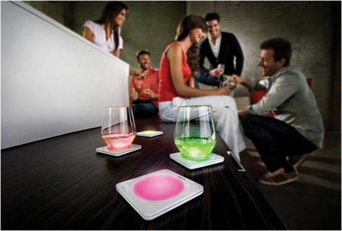 COLOR CHANGING COASTERS | BY PHILIPS - Image