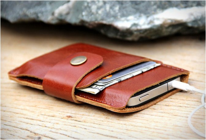 LEATHER IPHONE WALLET | BY SAKATAN LEATHER - Image