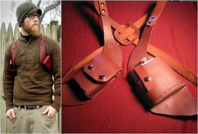 VICE HOLSTER | FOR CIGARETTES AND FLASK - Image