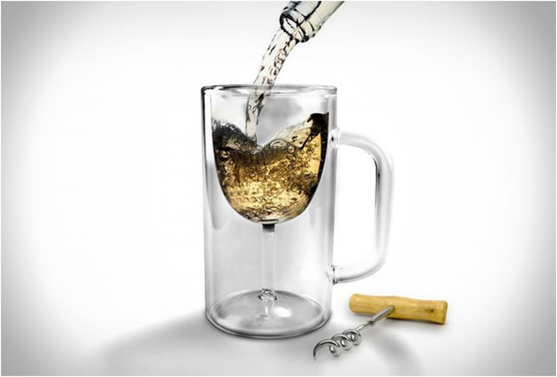 Winestein Double-walled Glass Mug | Image