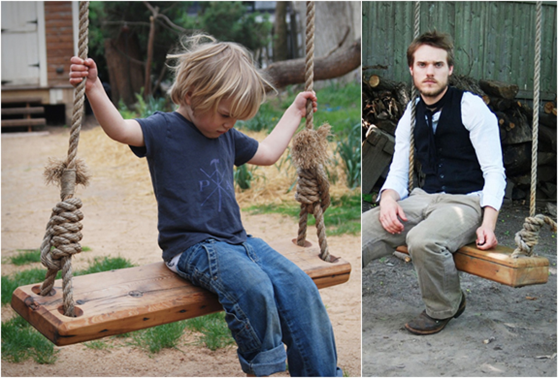 Old-fashioned Tree Swing | By Peg & Awl | Image
