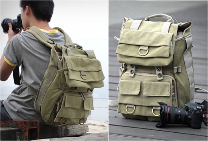 CANVAS CAMERA BACKPACK | BY CAREELL - Image