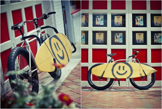 SURFBOARD BIKE RACK | BY CARVER RACKS - Image