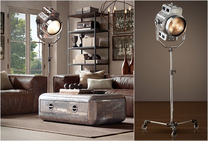 1940S HOLLYWOOD STUDIO FLOOR LAMP - Image