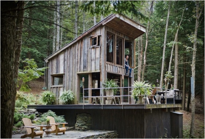 ONE-ROOM NEW YORK CABIN IN THE WOODS - Image